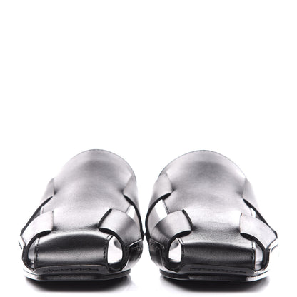 Hermes Calfskin Ruse Mules 39 Black 2 of 8