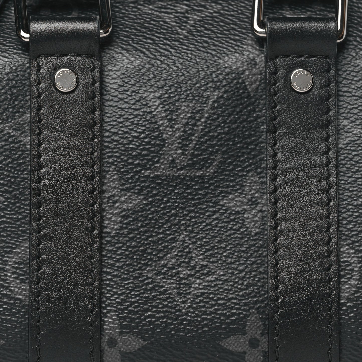Reverse Monogram Eclipse Keepall XS Black