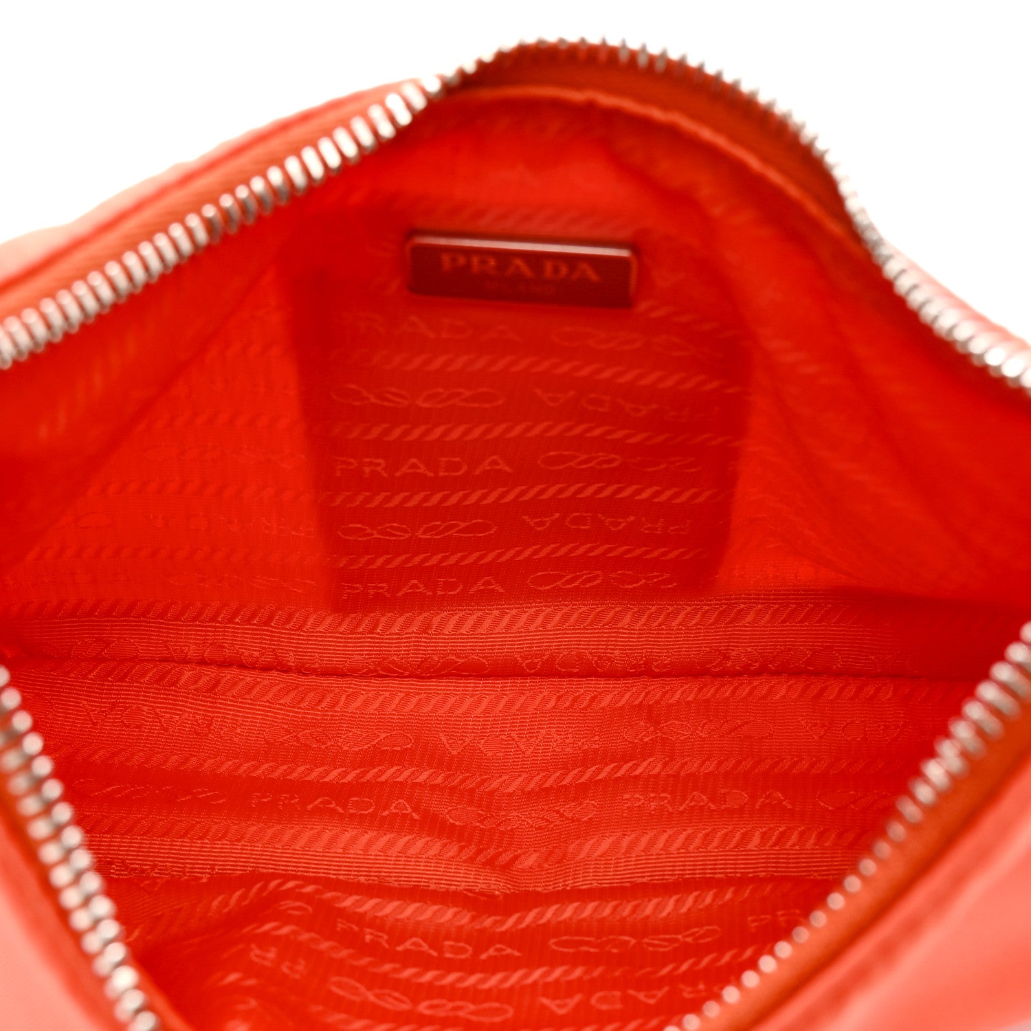 Prada Re-Nylon Saffiano Re-Edition 2005 Shoulder Bag Arancio 5 of 10