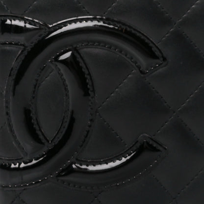 Chanel Calfskin Quilted Cambon Yen Wallet Black 10 of 14