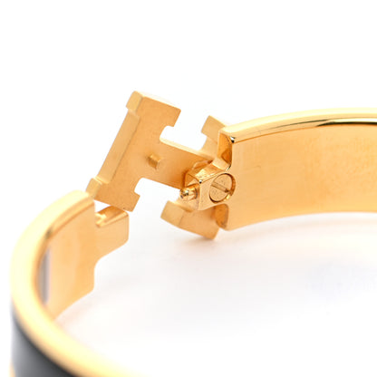Hermes Enamel Narrow Clic Clac H Bracelet PM Black 4 of 6