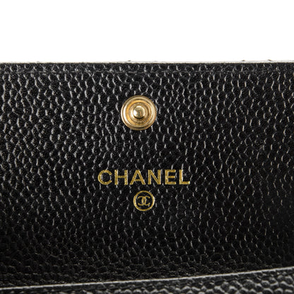 Chanel Caviar Quilted Flap Card Holder Black 5 of 8