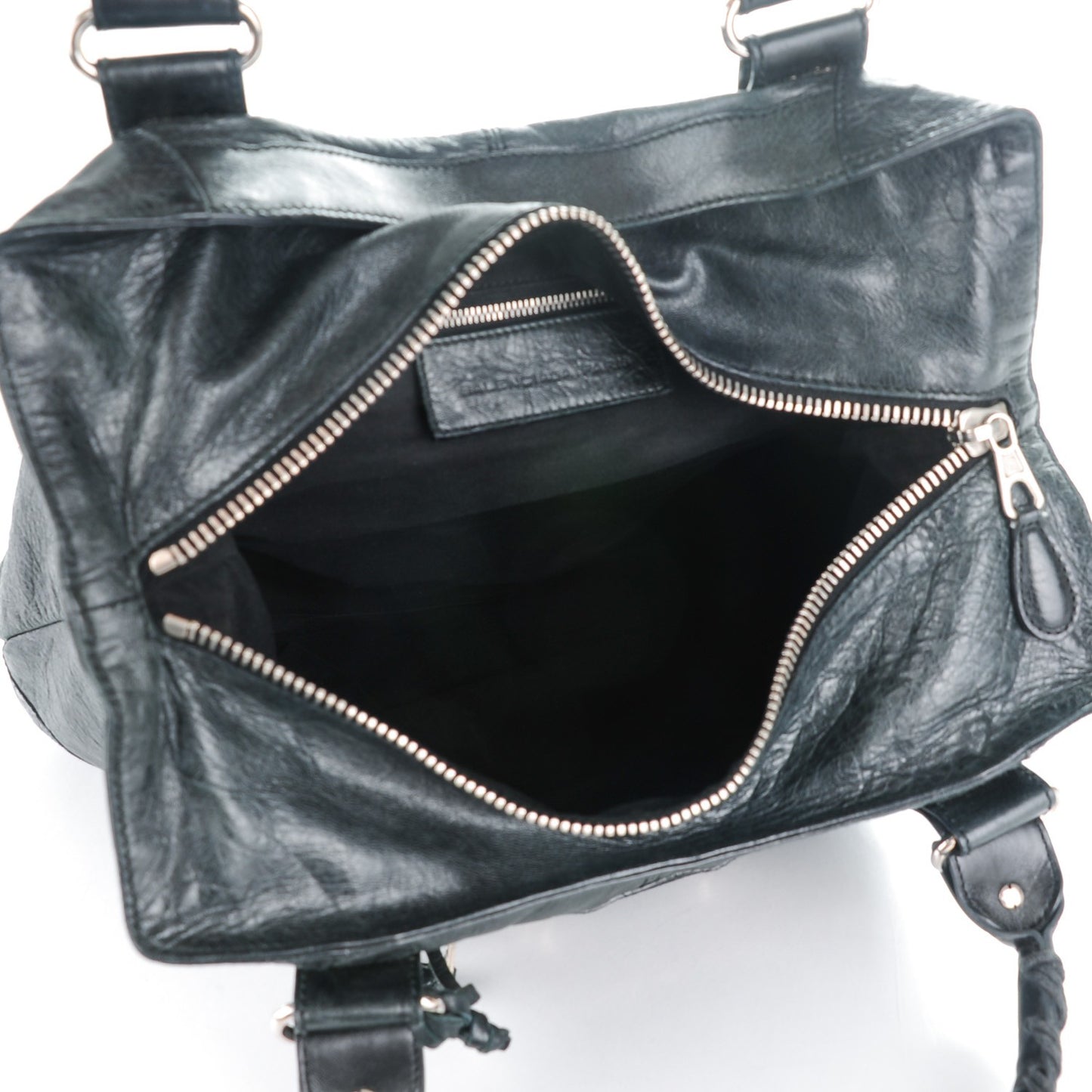 Agneau Giant 21 Silver Hardware Brief Black