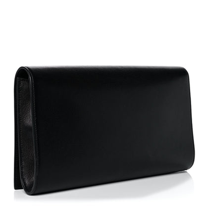Saint Laurent Calfskin Monogram Large Belle De Jour Clutch Black 3 of 9