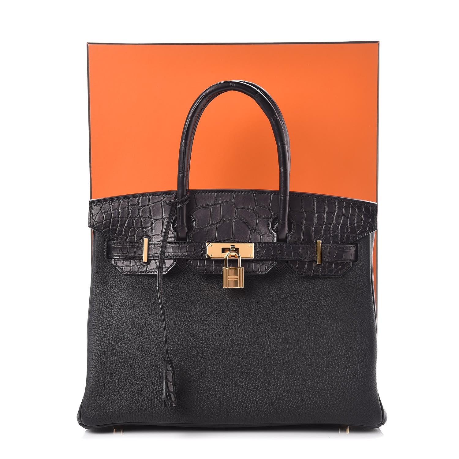 Hermes Togo Matte Alligator Birkin Touch 30 Black 40 of 40