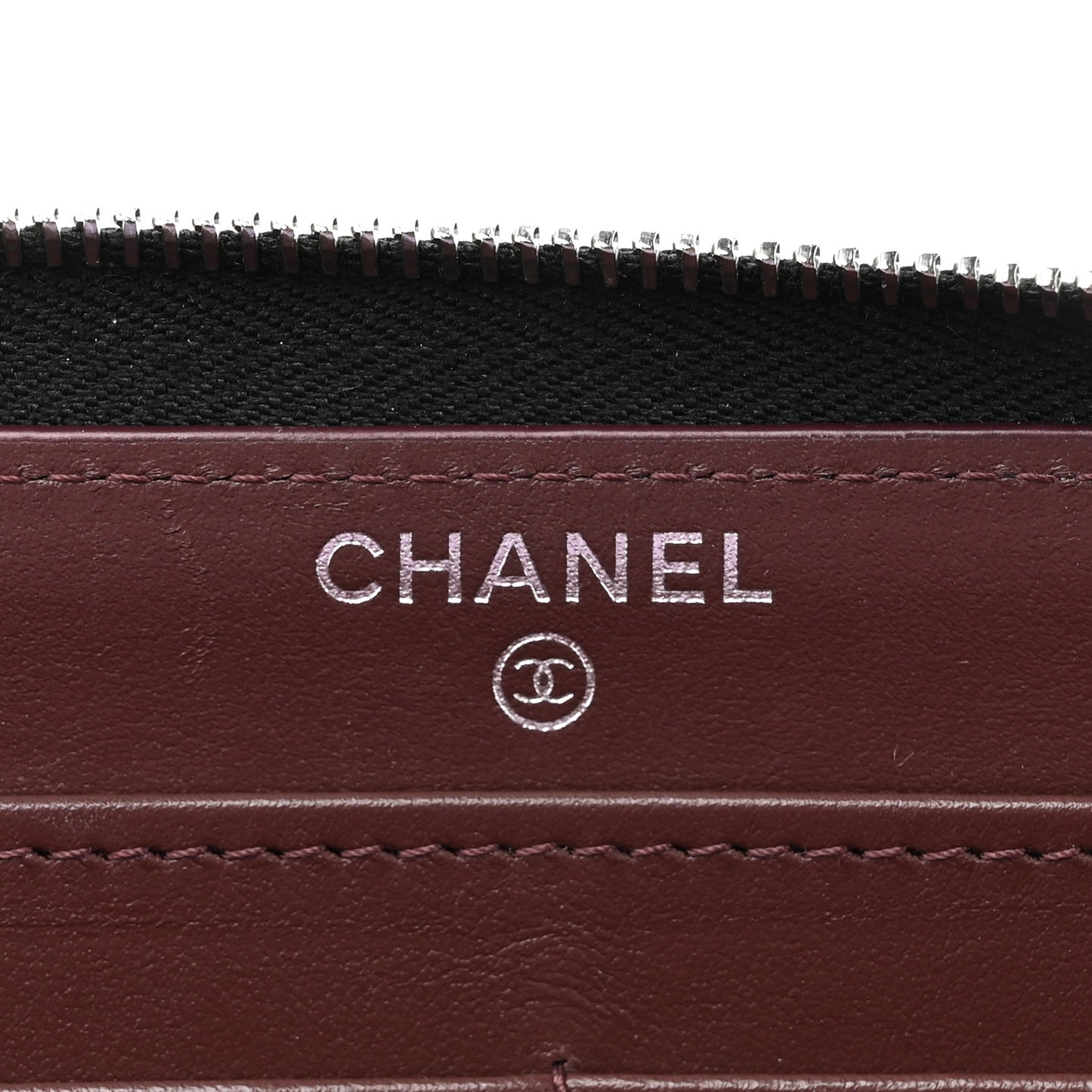 Caviar Quilted Large Gusset Zip Around Wallet Black