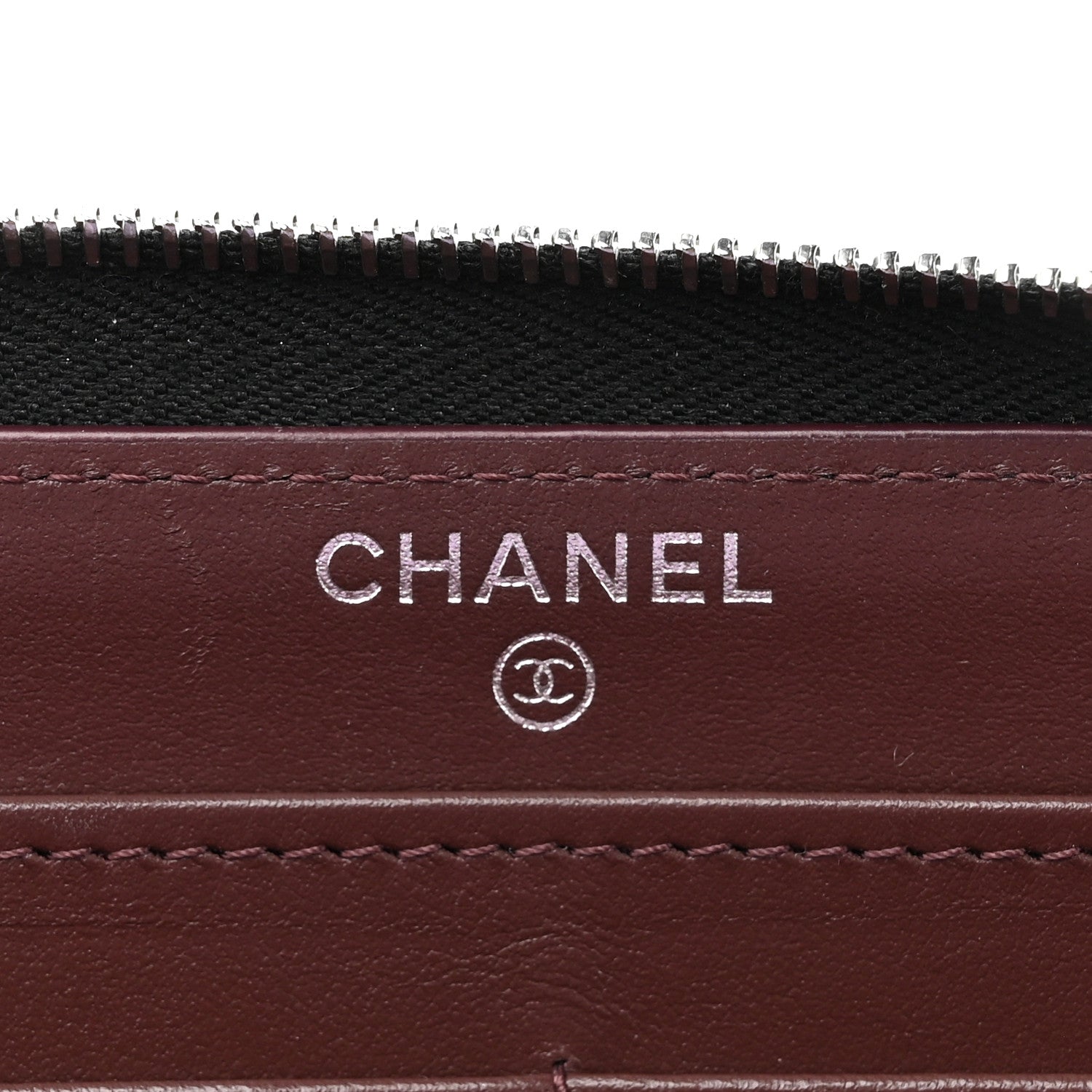 Chanel Caviar Quilted Large Gusset Zip Around Wallet Black 6 of 8
