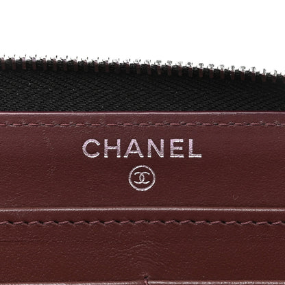 Chanel Caviar Quilted Large Gusset Zip Around Wallet Black 6 of 8