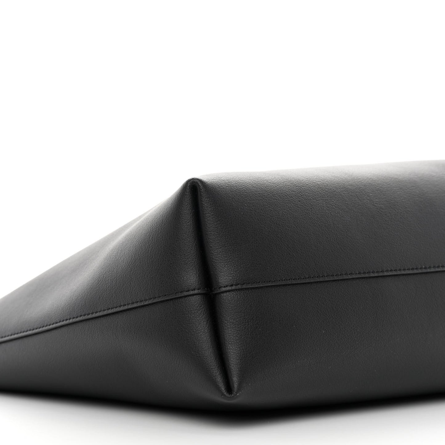 Calfskin Large Shopping Tote Black
