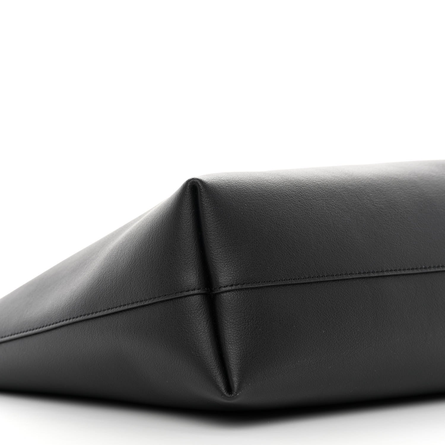 Saint Laurent Calfskin Large Shopping Tote Black 10 of 11