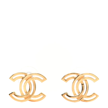 Chanel Metal Obazine CC Earrings Gold 1 of 10