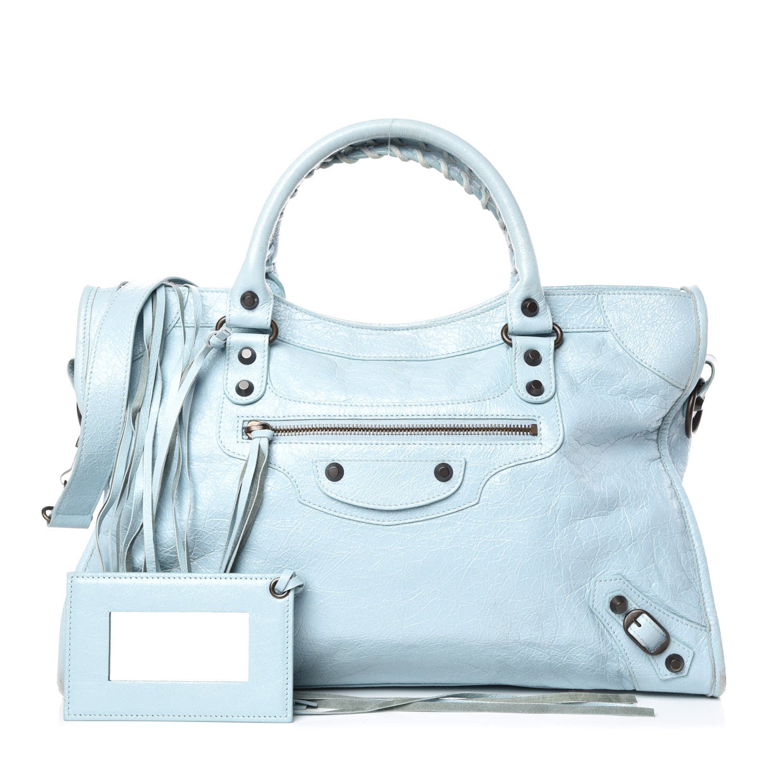 Balenciaga Agneau Classic Hardware City Bleu Dragee 1 of 12
