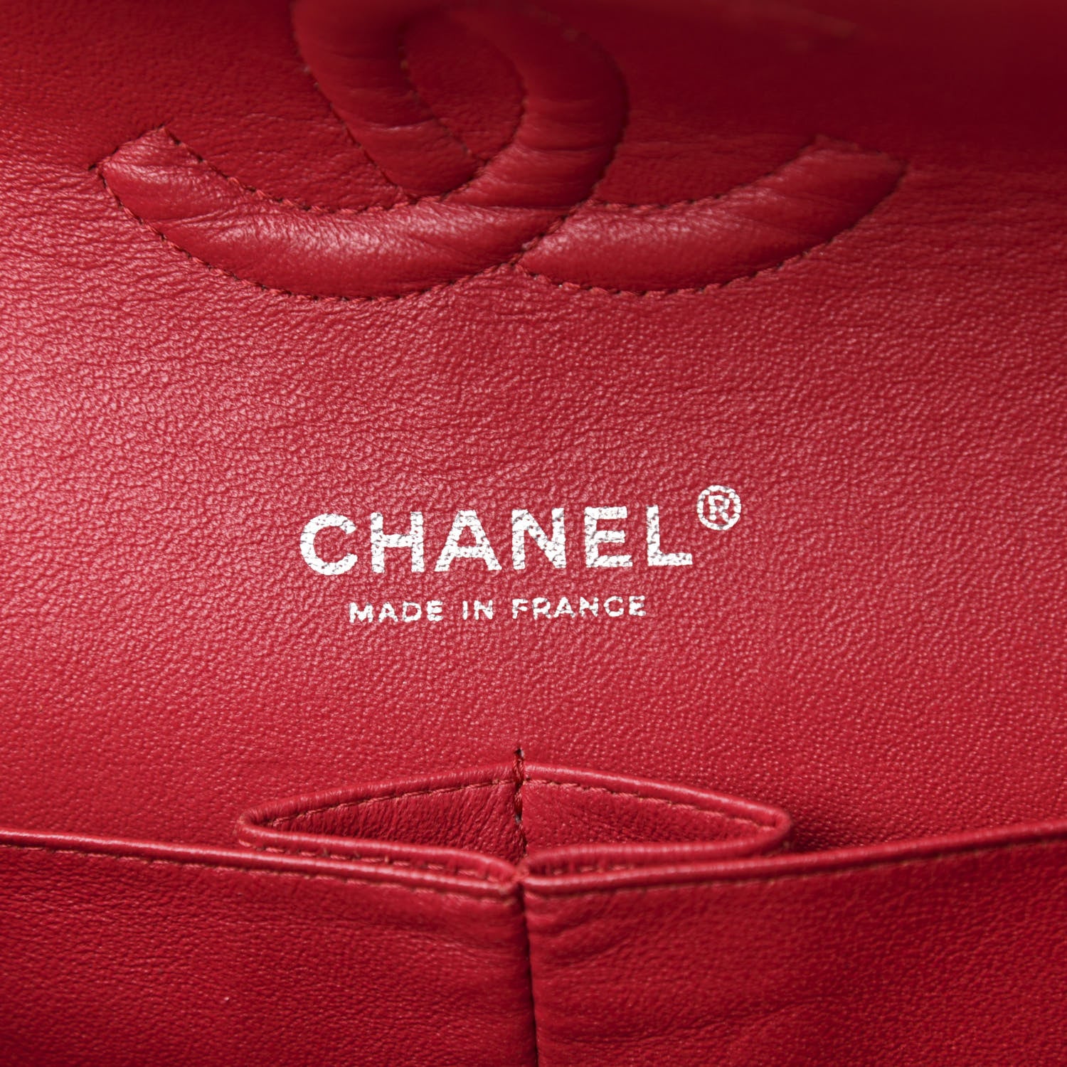 Chanel Lambskin Quilted Medium Double Flap Red 6 of 13