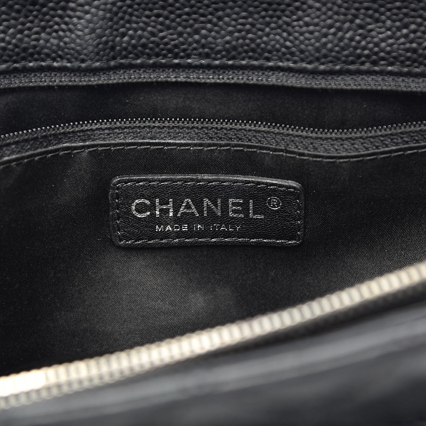 Caviar Quilted Grand Shopping Tote GST Black