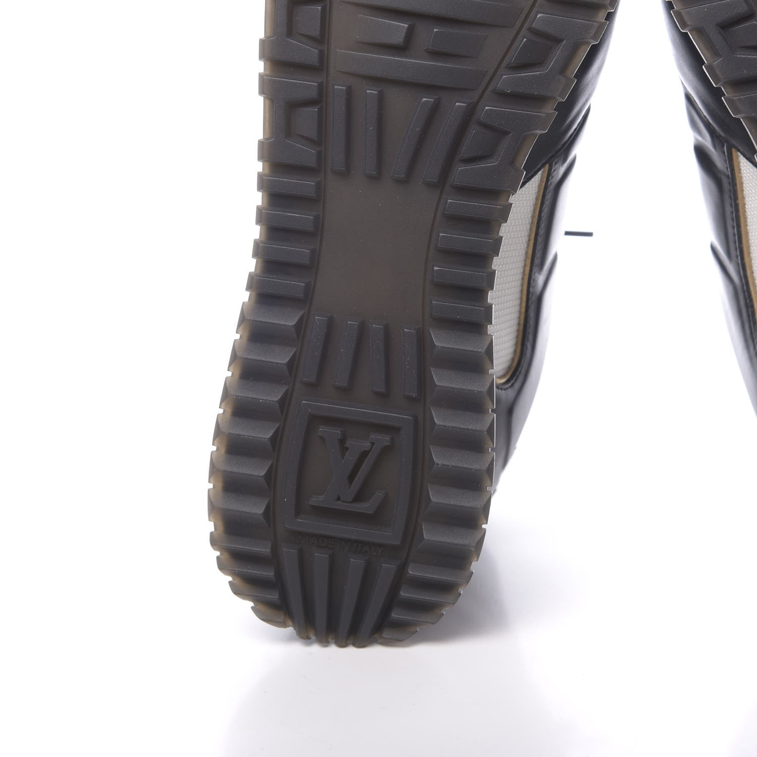 Louis Vuitton Calfskin Monogram Run Away Sneakers 39 Black 6 of 8