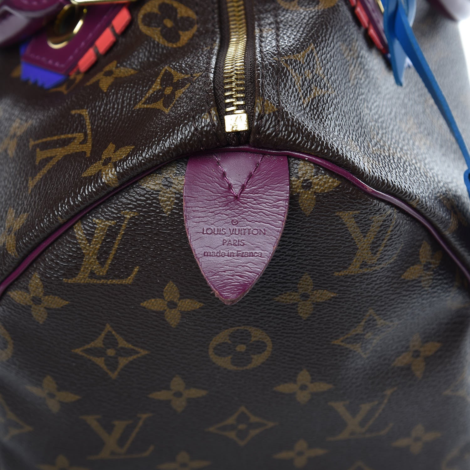 Louis Vuitton Monogram Totem Speedy 30 Magenta 6 of 13