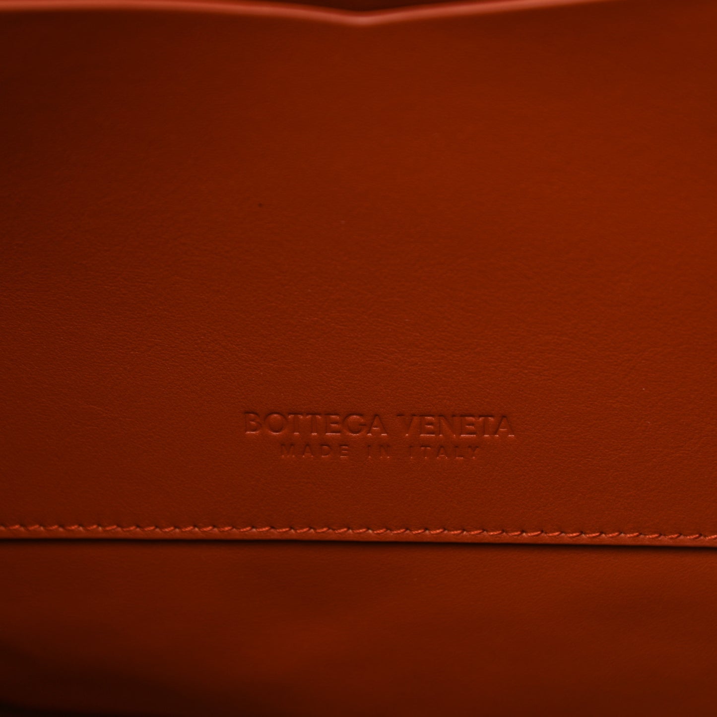 Calfskin Large Beak Tote Orange