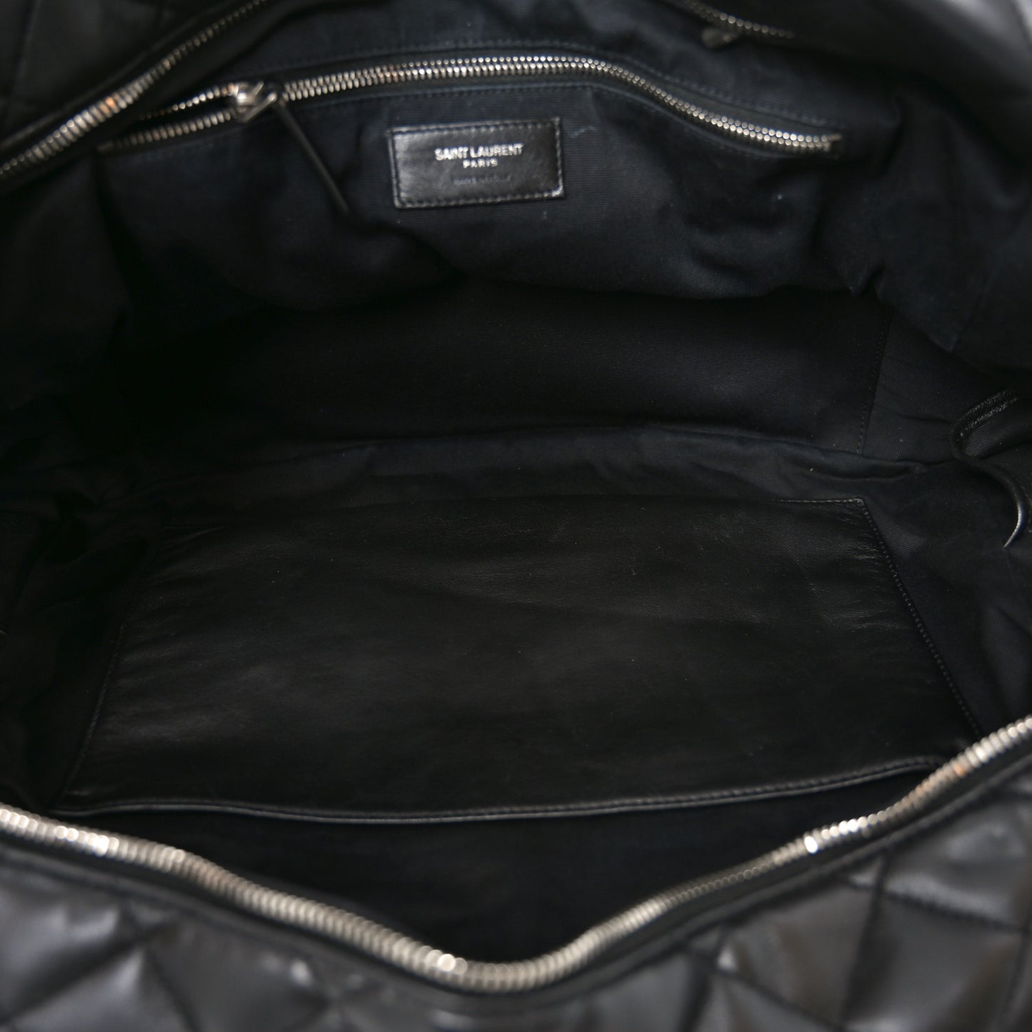 Lambskin Mixed Matelasse Joan Bowling Bag Black
