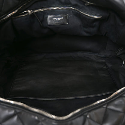 Saint Laurent Lambskin Mixed Matelasse Joan Bowling Bag Black 5 of 11