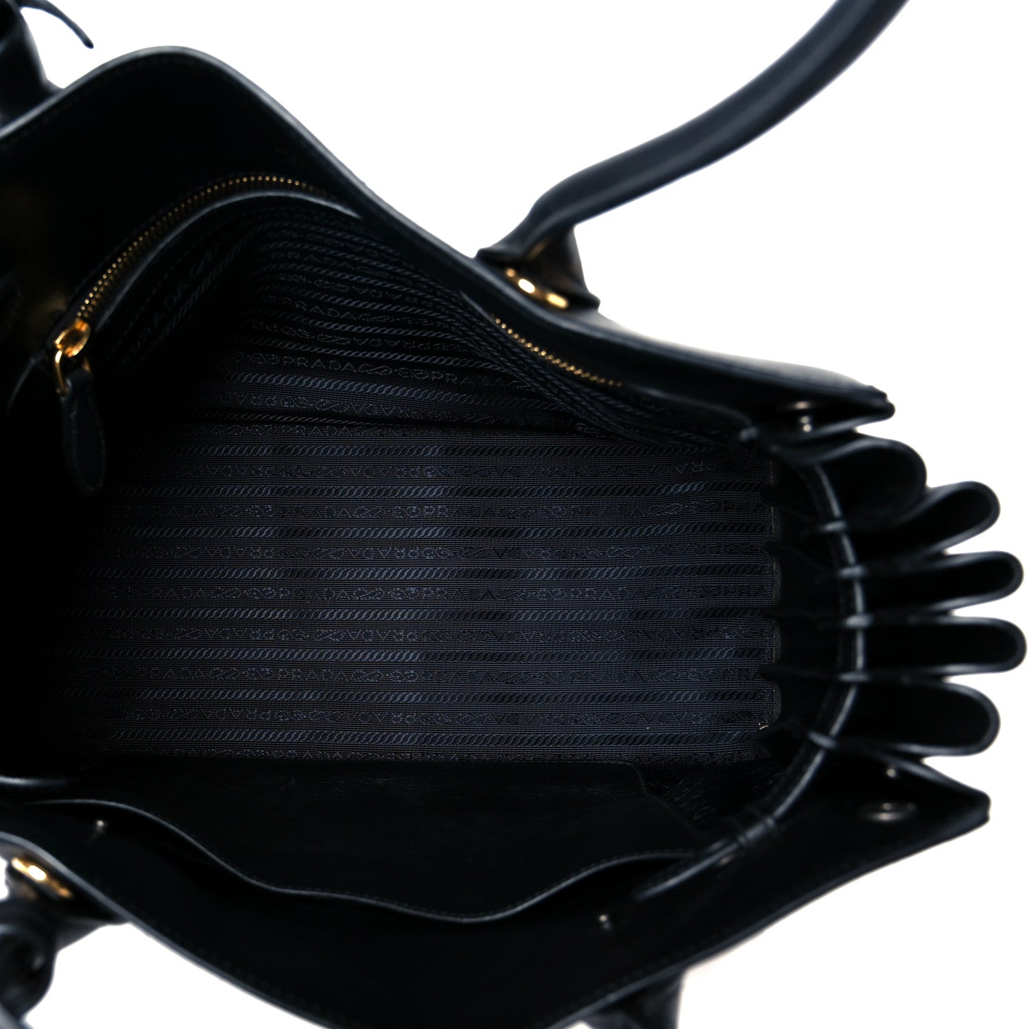 Prada City Calfskin Medium Bibliothèque Tote Black 5 of 10