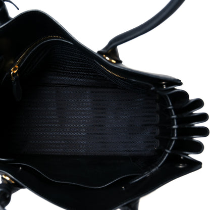 Prada City Calfskin Medium Bibliothèque Tote Black 5 of 10