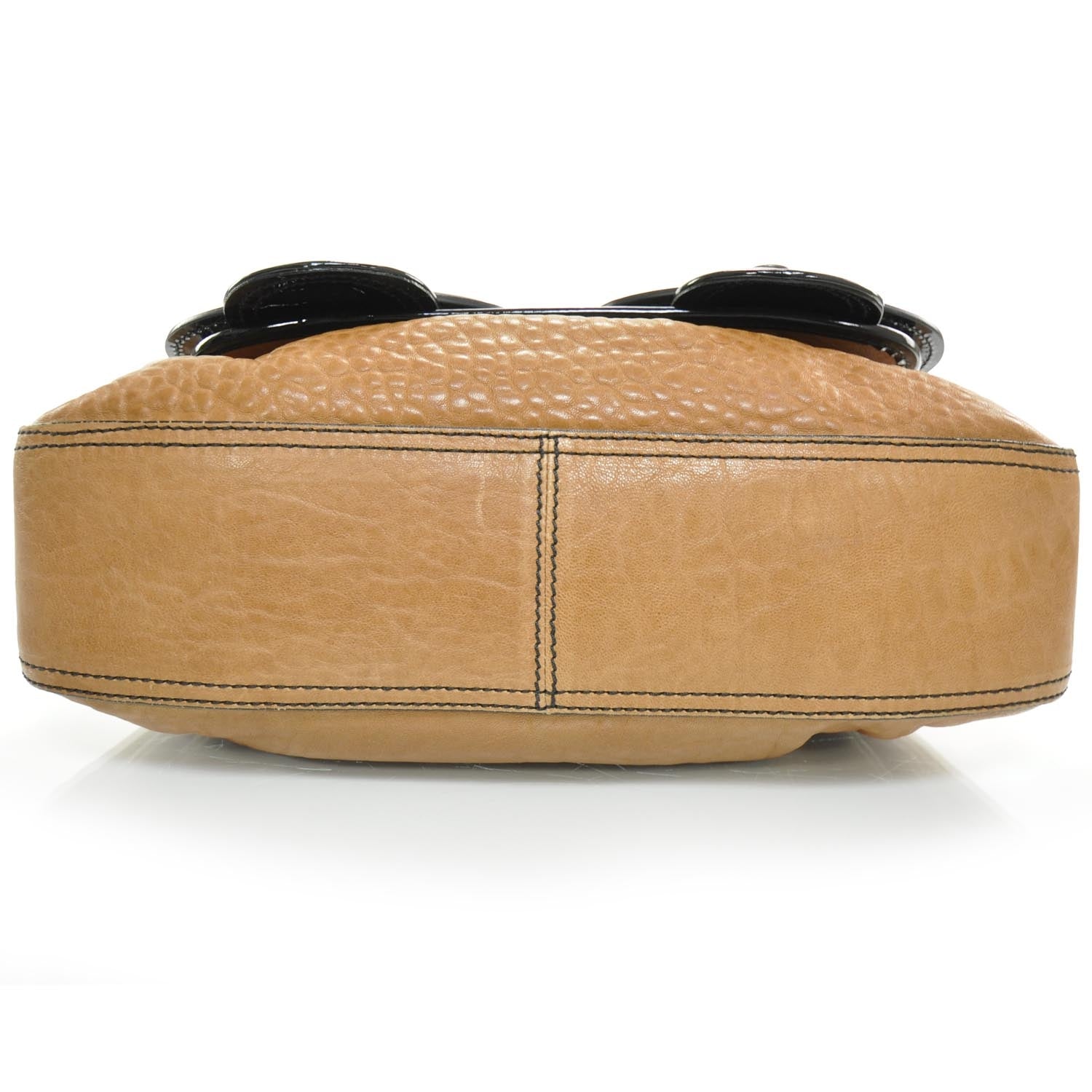 Fendi Nappa Patent B Bag Osso Black 5 of 9