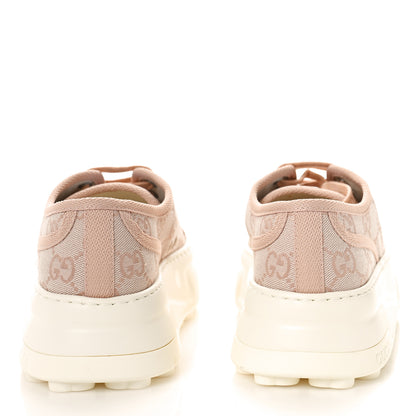 Gucci GG Monogram Womens 1977 Tennis Platform 52mm Sneakers 37 37 Skin Rose 5 of 9
