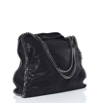Stella McCartney Shaggy Deer Big Falabella Tote Black 4 of 11