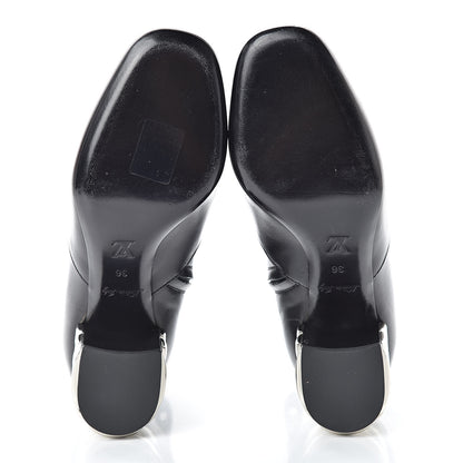 Louis Vuitton Lambskin Upstage Ankle Boots 36 Black 6 of 14