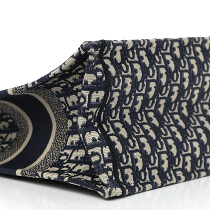 Christian Dior Oblique Medium Book Tote Blue Multicolor 9 of 11