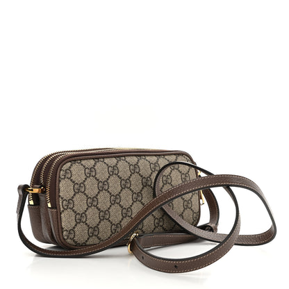 Gucci GG Supreme Monogram Web Mini Ophidia GG Bag Brown 3 of 14