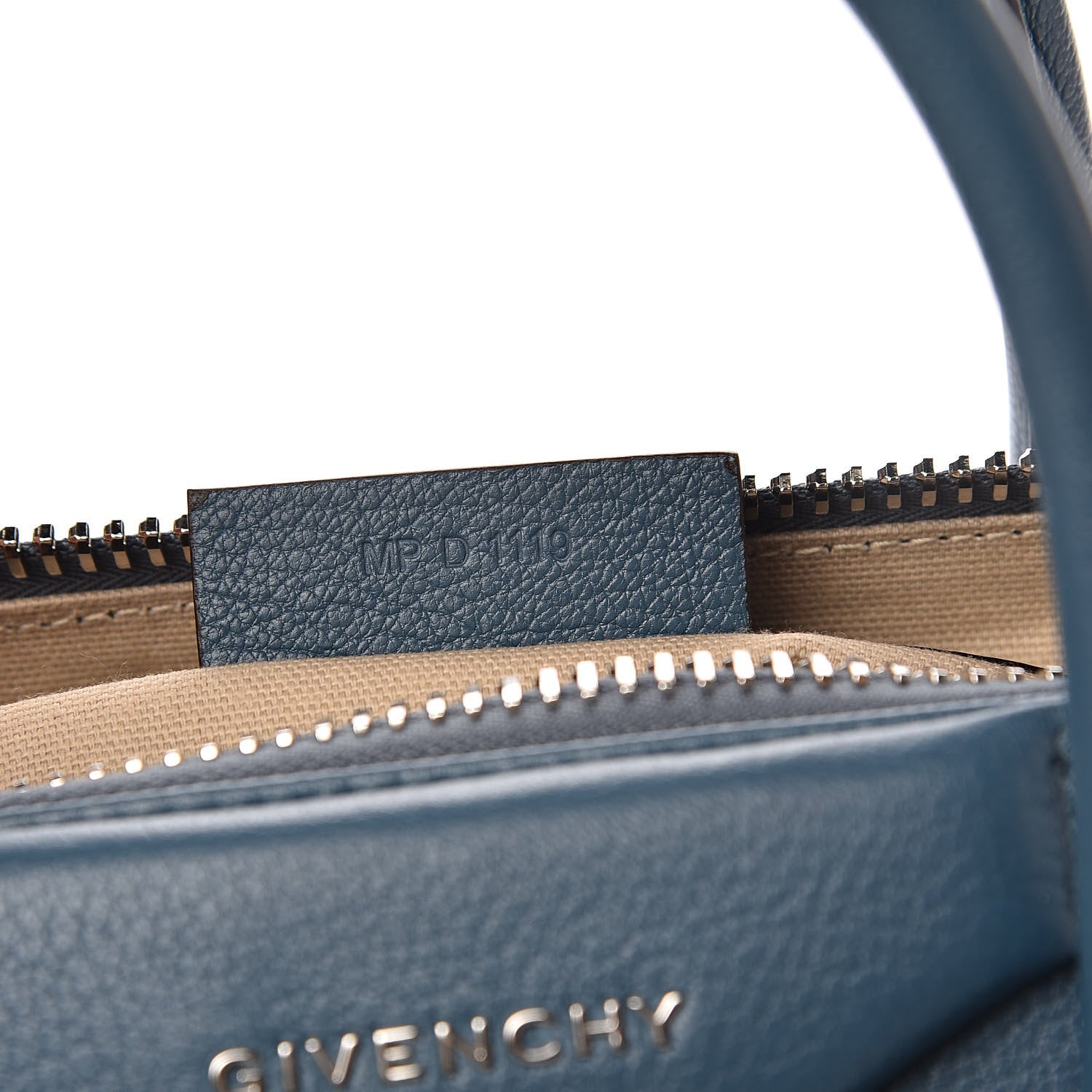Givenchy Sugar Goatskin Small Antigona Oil Blue 7 of 11