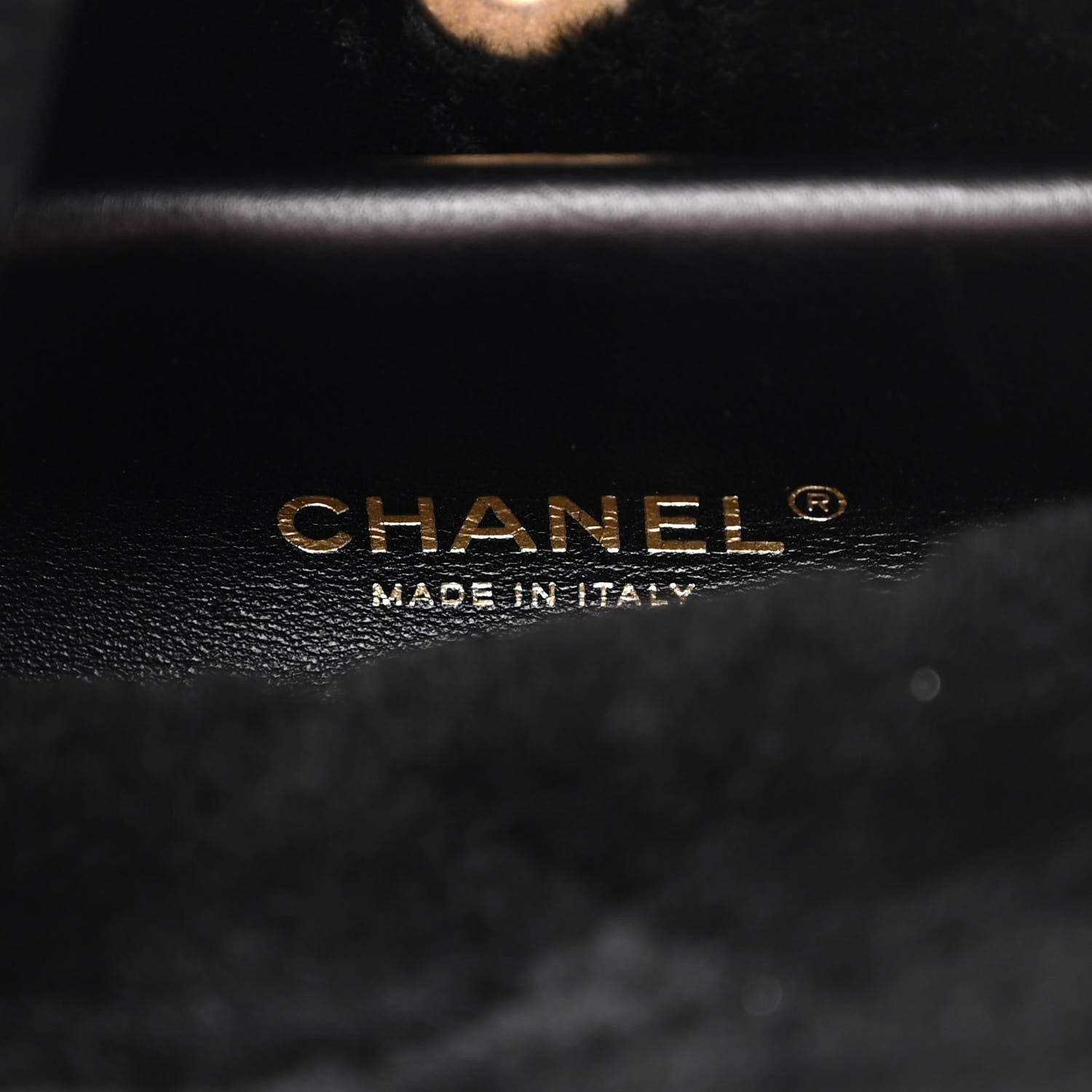 Chanel Lambskin Shearling Quilted CC Backpack Black 6 of 9