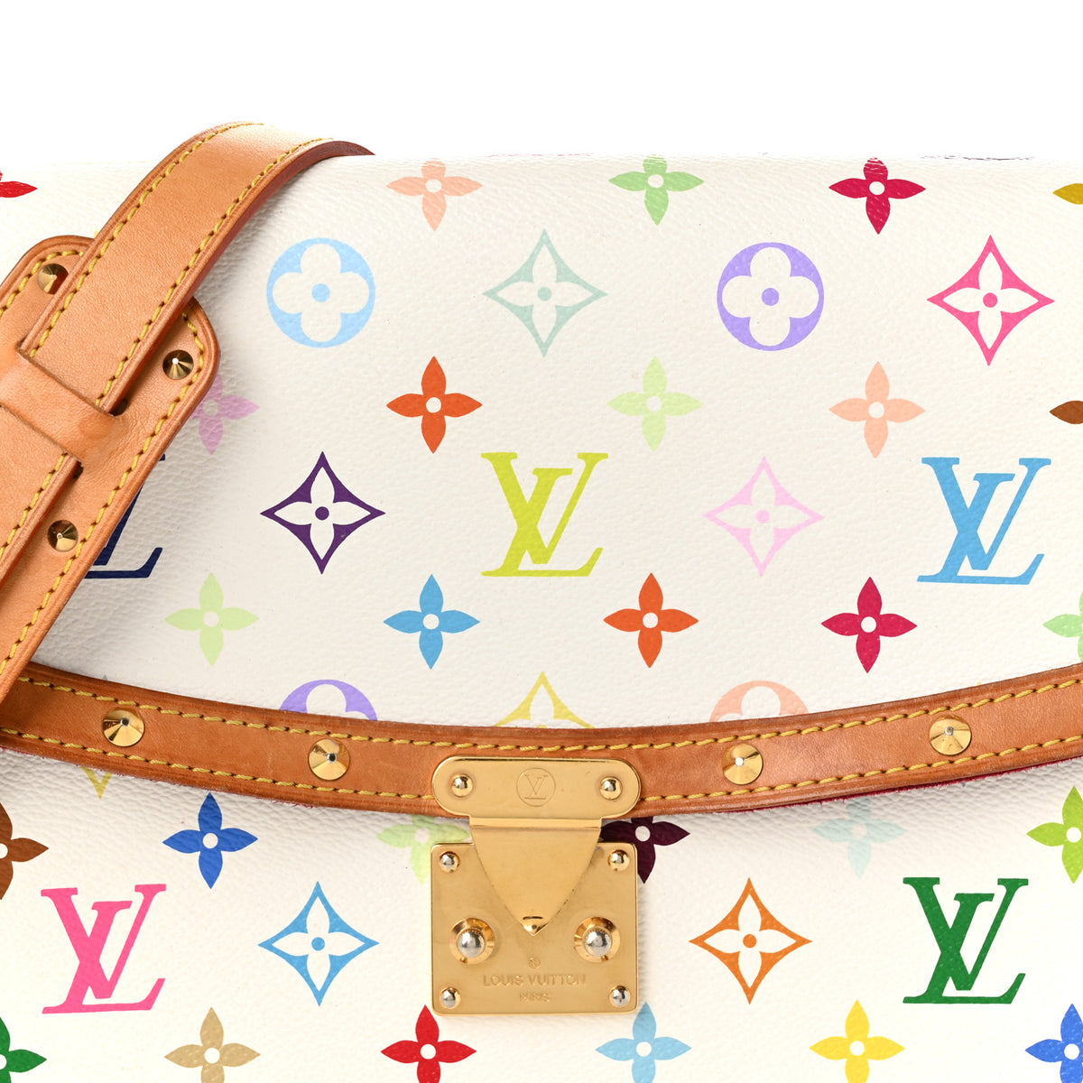 Louis Vuitton Monogram Multicolor Sologne White 7 of 10