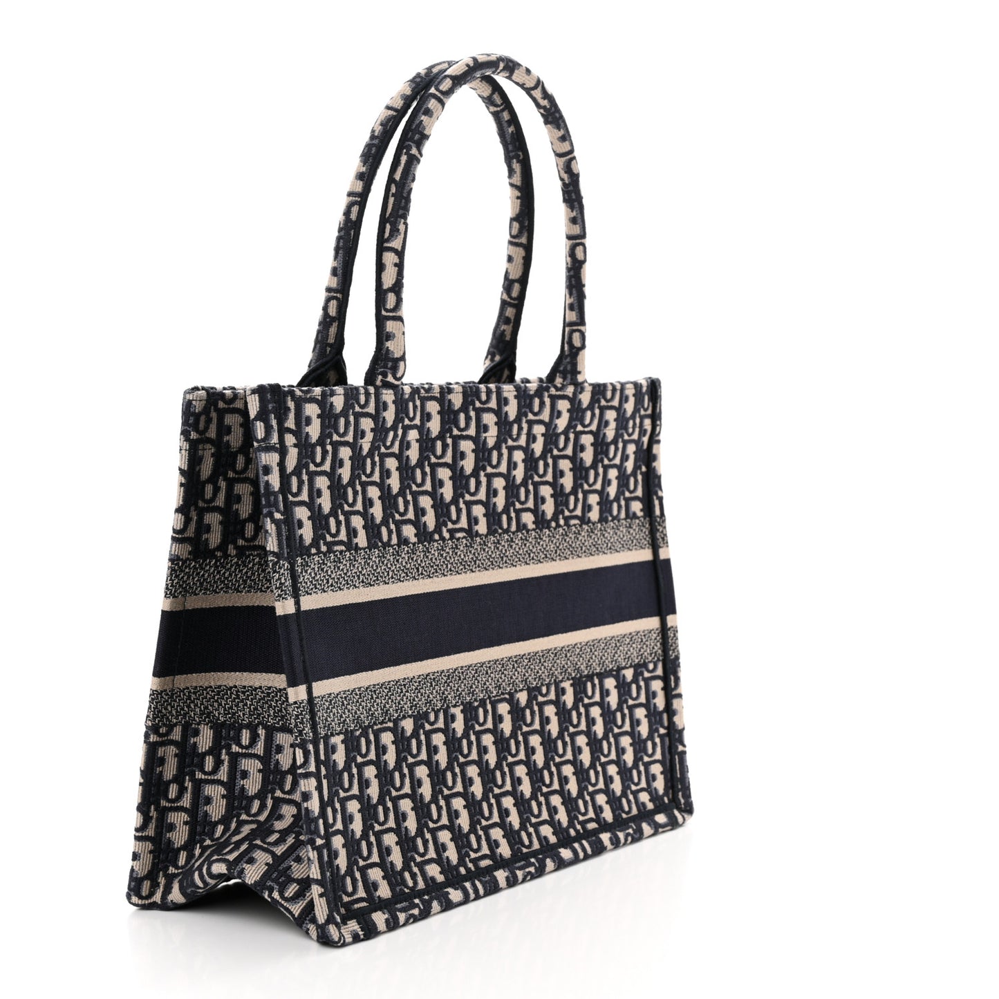 Oblique Medium Book Tote Blue Multicolor