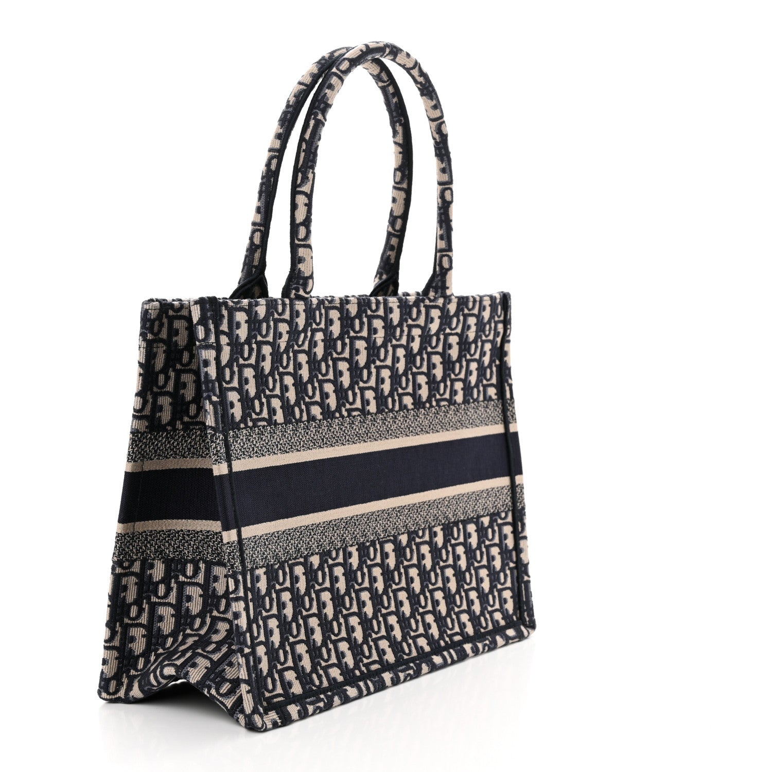 Christian Dior Oblique Medium Book Tote Blue Multicolor 3 of 11