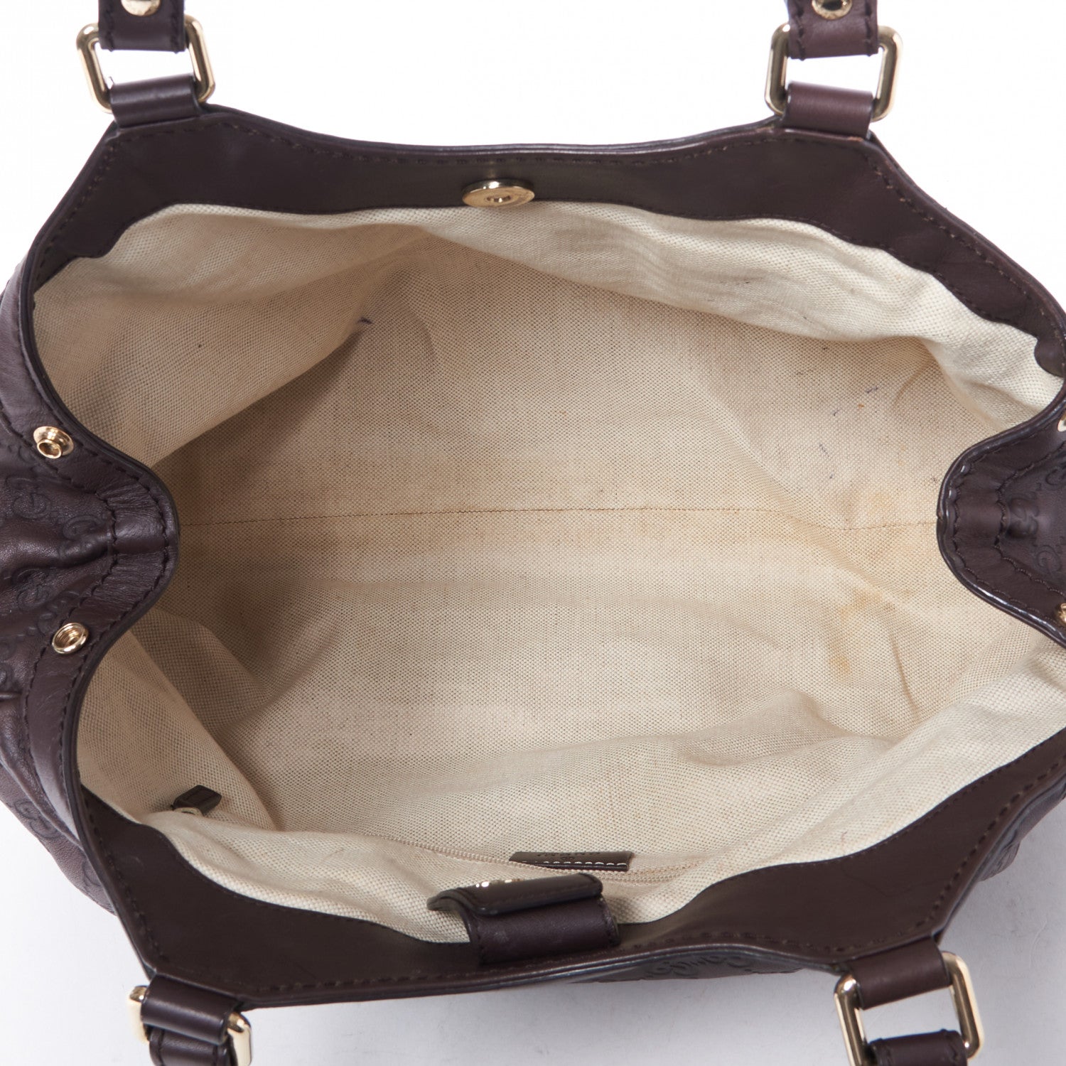 Gucci Guccissima Medium Sukey Tote Chocolate 8 of 8