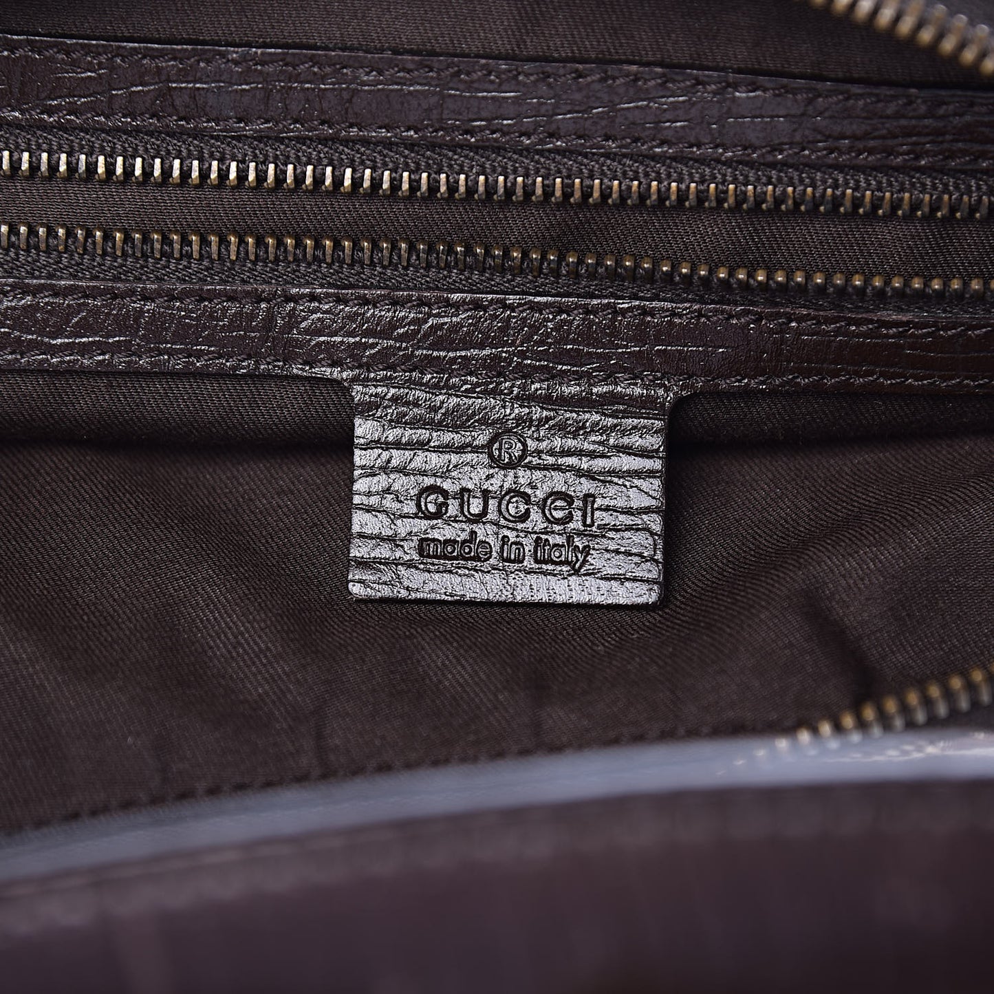 Monogram Medium Horsebit Chain Hobo Dark Brown