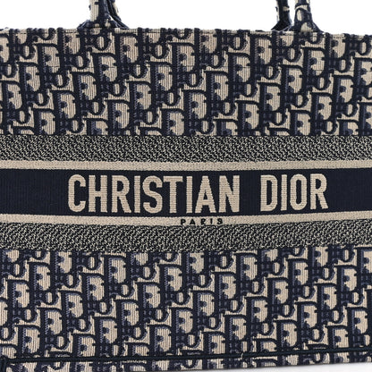 Christian Dior Oblique Medium Book Tote Blue Multicolor 8 of 12