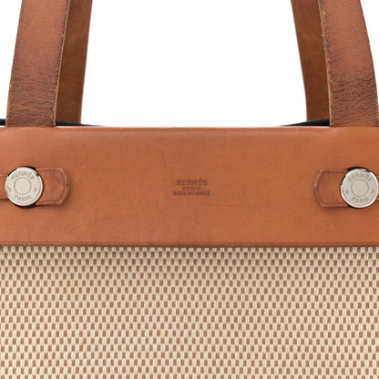 Hermes Toile Vache Hunter Herbag Cabas PM Natural 10 of 16