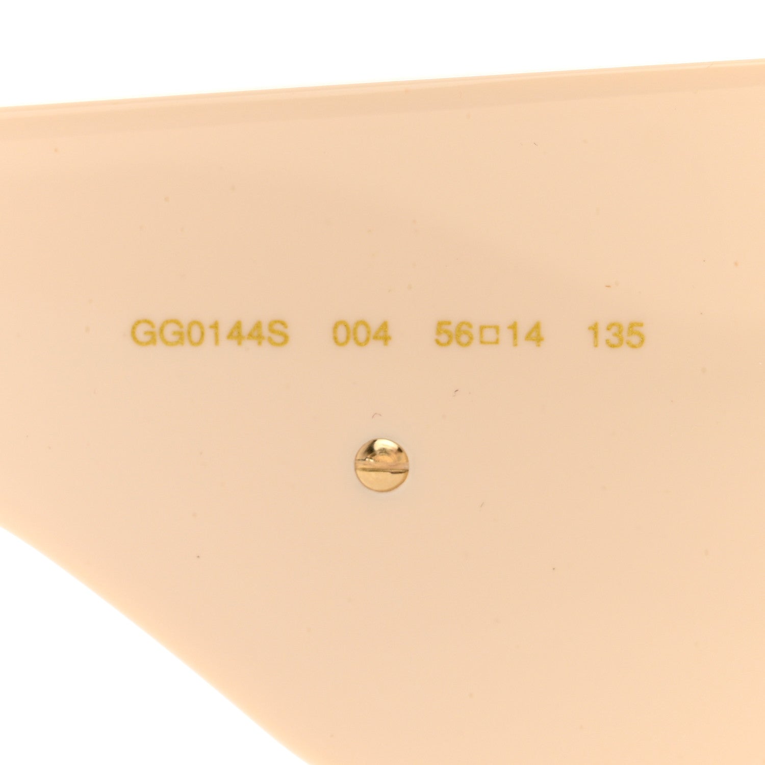 Gucci Acetate Crystal Oversize Hollywood Forever Sunglasses GG0144S Ivory 6 of 9