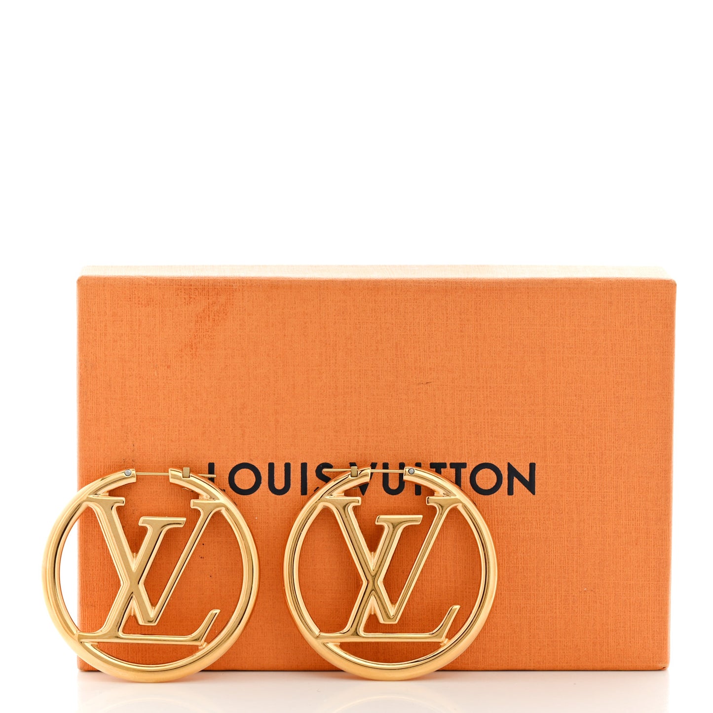 Metal Louise Hoop Earrings Gold