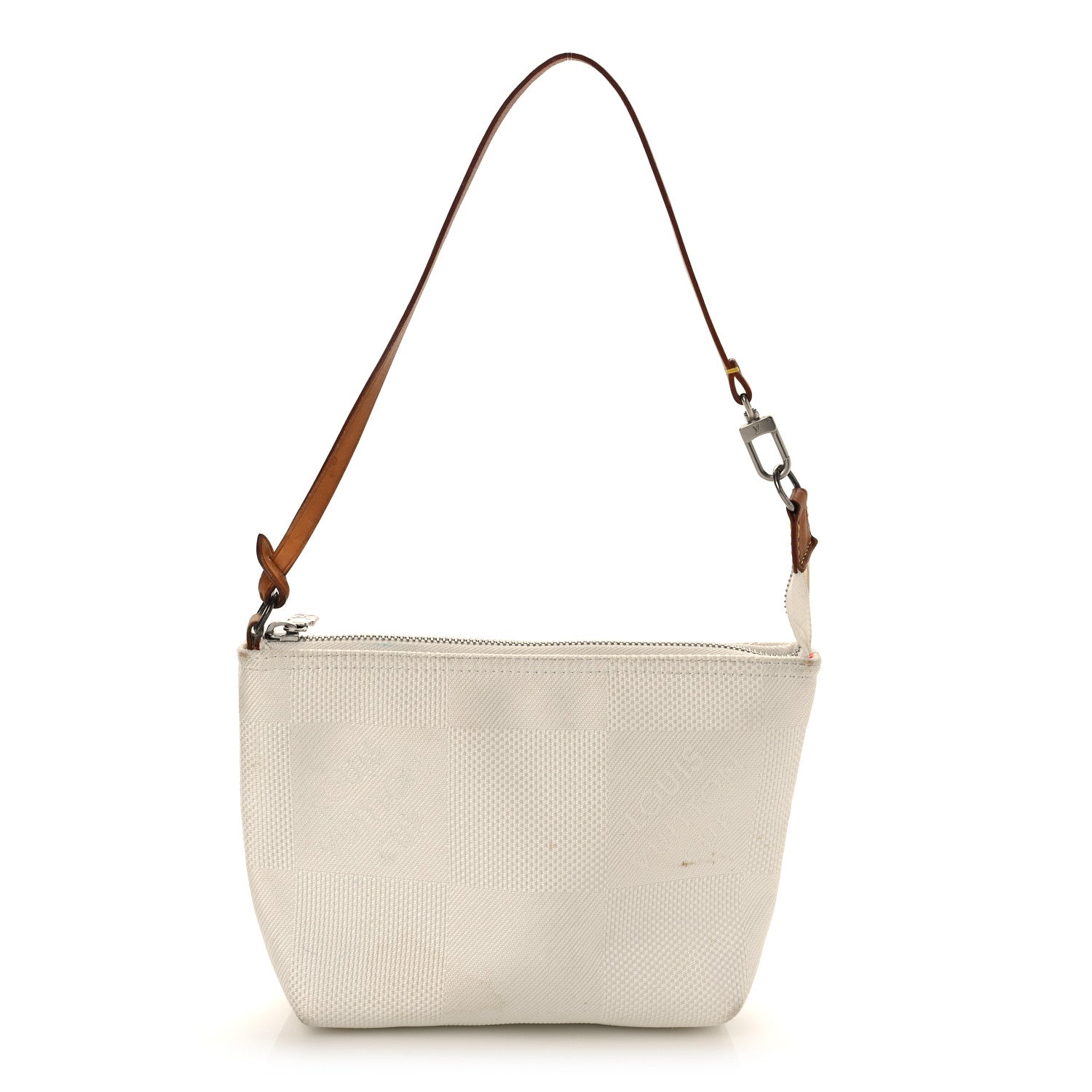 Louis Vuitton Damier Geant Americas Cup Pochette Accessories Volunteer Bag White 1 of 13