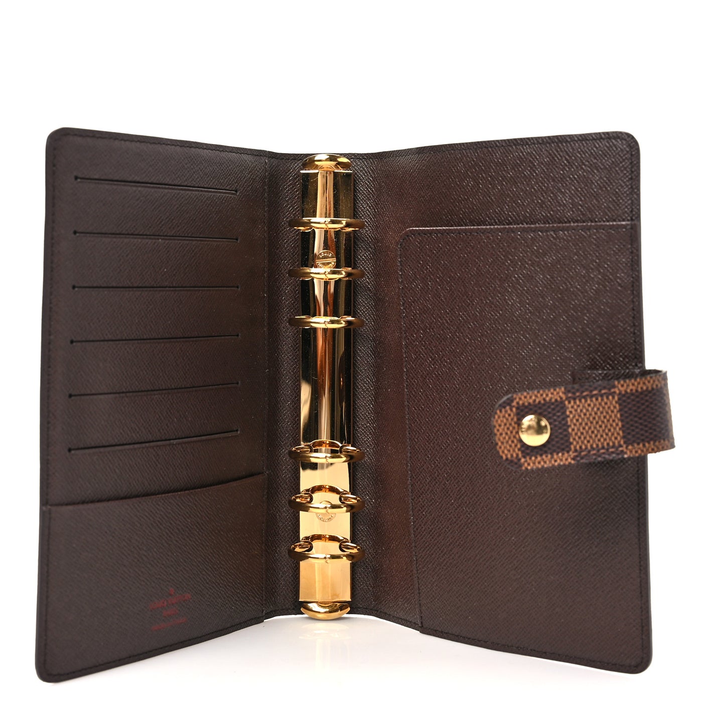 Damier Ebene Medium Ring Agenda Cover