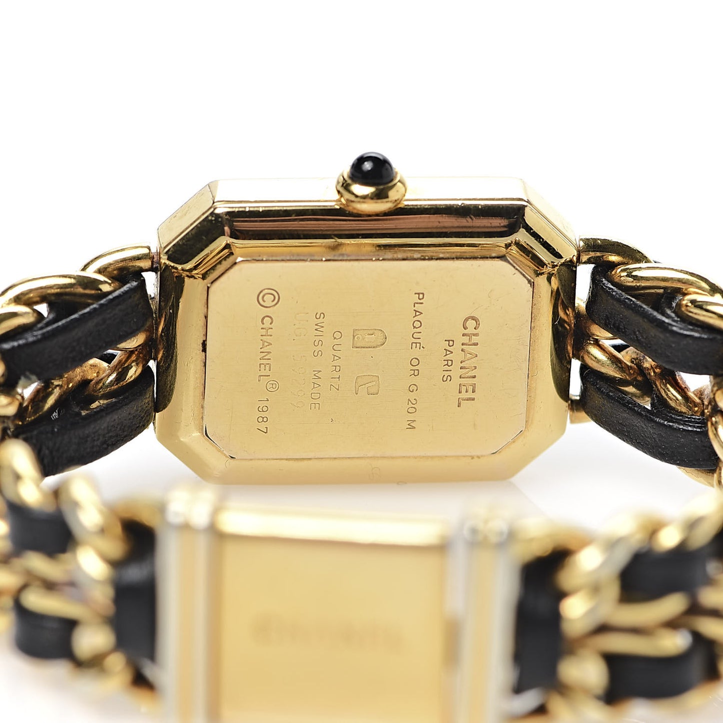 Stainless Steel Lambskin 20mm Chain Premiere Quartz Watch Gold M