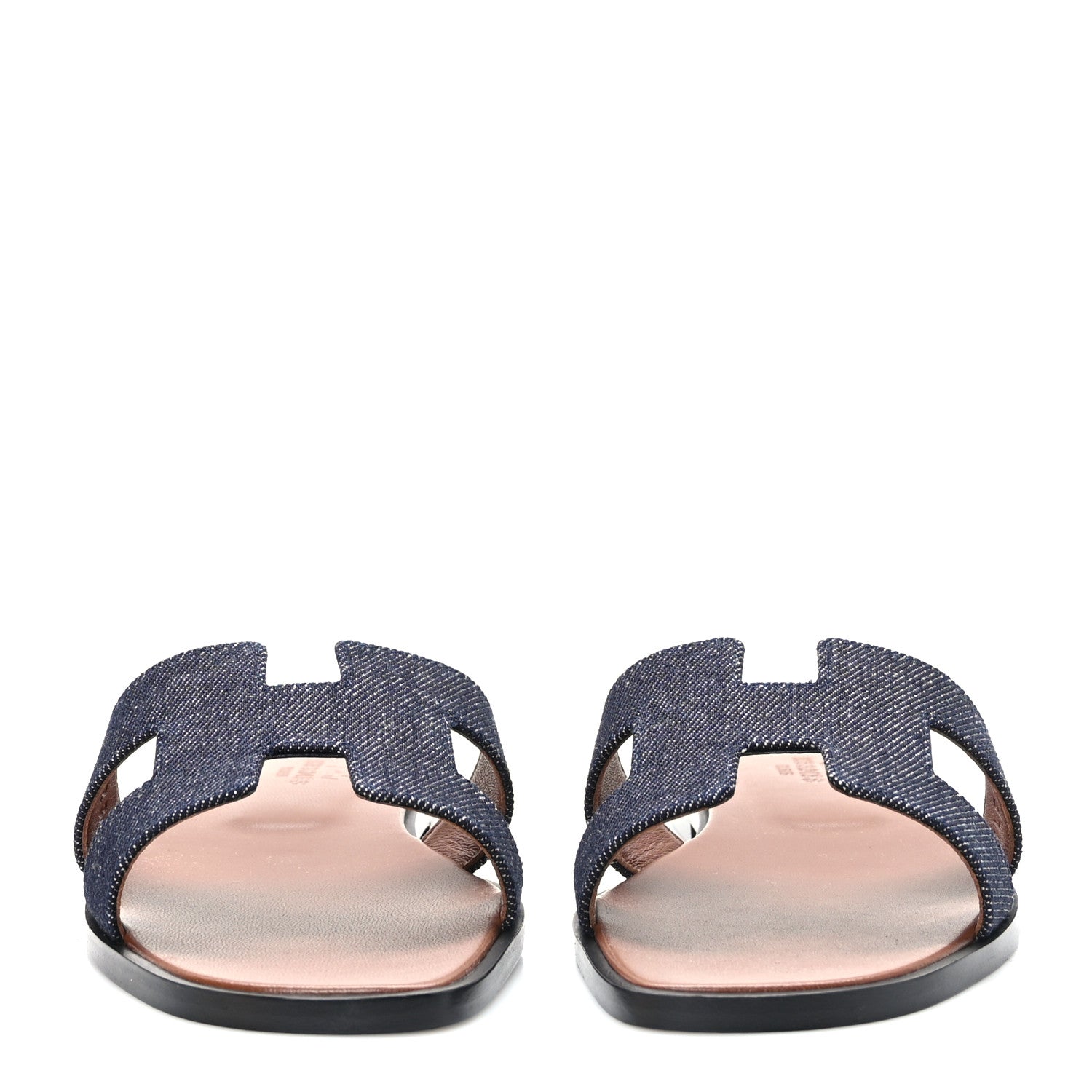 Hermes Denim Canvas Oran Sandals 36.5 Bleu Brut 2 of 9