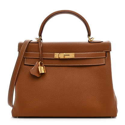 Hermes Togo Kelly Retourne 32 Gold 1 of 21