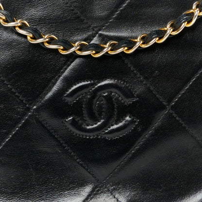 Chanel Lambskin Diamond CC Flap Black 9 of 11
