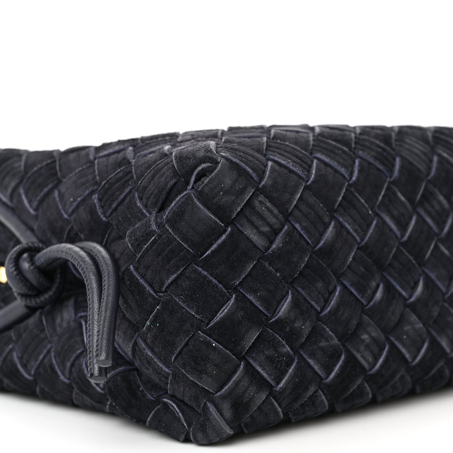 Suede Intrecciato Small Loop Camera Bag Space