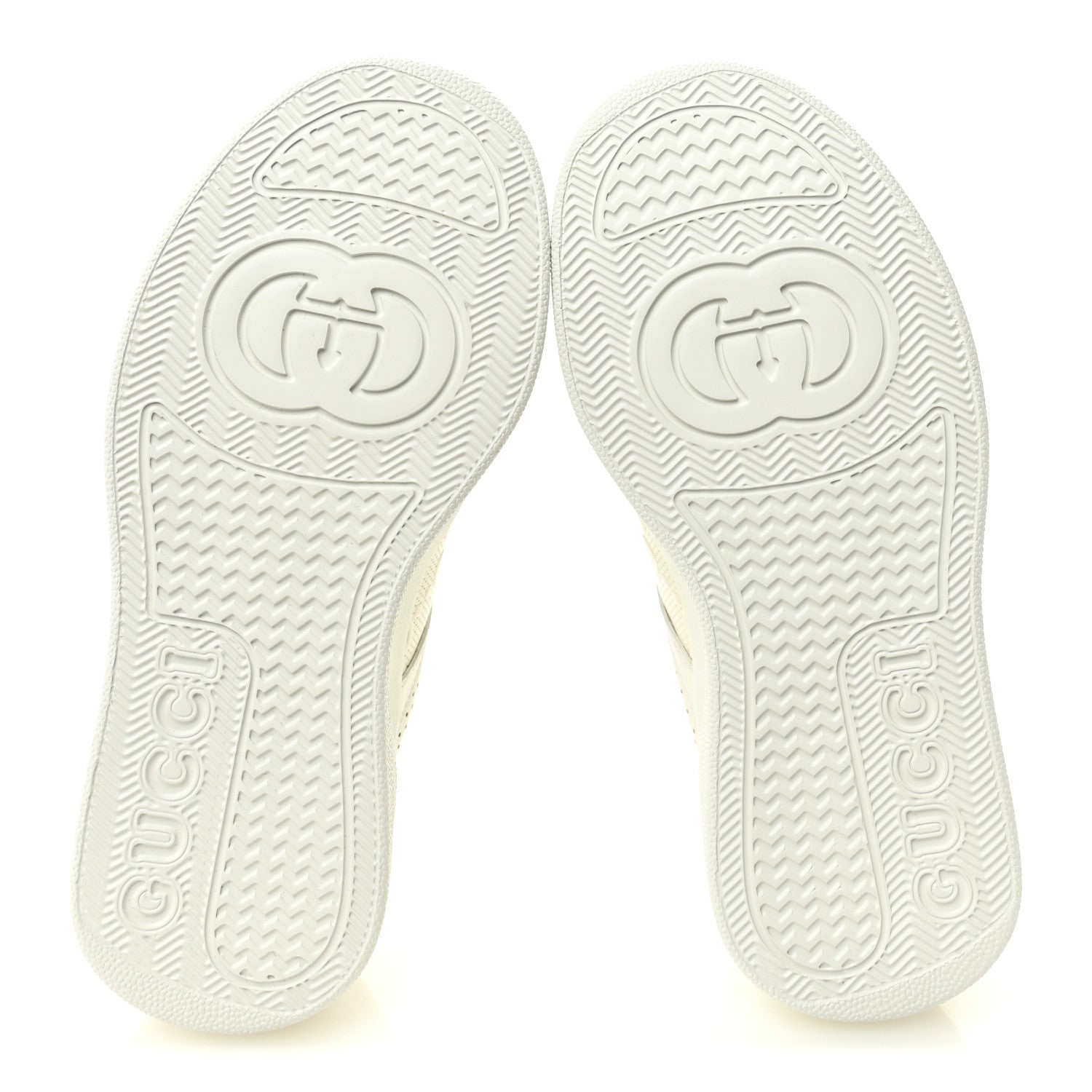 Gucci Calfskin GG Tennis Embossed Perforated Womens Platform 55mm Sneakers 35.5 Great White 6 of 9